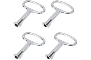 WBZOWRB 4 Pezzi Lega Zinco Chiave Contatore, Chiave Universale, Chiave Universale Per Contatori, Elettrica Armadio Chiave Lega Di Zinco Contatore Dell'Acqua Scatola Chiavi Di Sicurezza A 1 Vie