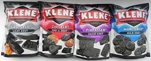 ✮ Klene Liquorice Combi-pack (3x230g/1x210g) ✮ Klene Big Money - Lightly Salted Liquoric ✮ Klene Pocket Money - Sweet & Salt Liquorice ✮ Klene Debit Cards - Sweet Soft Liquorice ✮ Klene Coins - Mildly Sweet Liquorice ✮