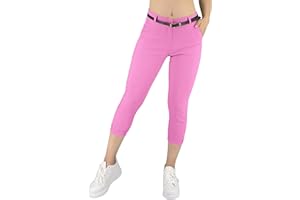 JOPHY & CO. Pantalone Donna Chino 3/4 con Cintura (cod. 3013)