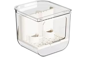 Kassiva Bird Bath for Cage, Bird Cage Accessories Hanging Bird Bathtub Bath Shower for Small Medium Birds, Parrots, Lovebirds, Finches, Parakeets, Mannikin