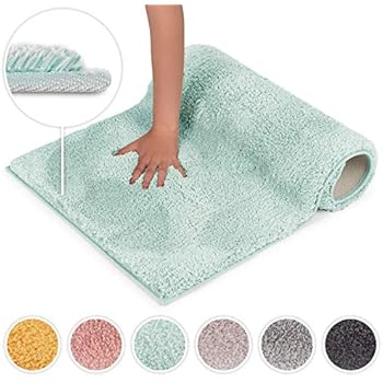 Blumtal Badezimmerteppich rutschfest - Weiche Badematte, Badvorleger