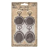 advantusidea-Ology Metall Armbanduhr Cameos 1,25 Zoll x 2 Zoll und, X 2,5 – Antik Nickel, Andere, Mehrfarbig