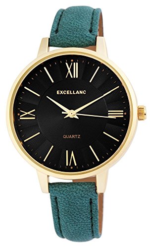 Excellanc Damenuhr mit Lederimitationsarmband Excellanc Damenuhr mit Lederimitationsarmband