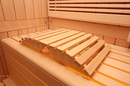 Sauna Kopfstütze „Multi“ – gewölbt aus Abachi Weichholz – NEU – TOP ANGEBOT – TOP QUALITÄT – SAUNA ZUBEHÖR Saunakopfstütze - 7