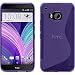 Produktbild PhoneNatic Case für HTC One M9 Hülle Silikon lila S-Style + 2 Schutzfolien