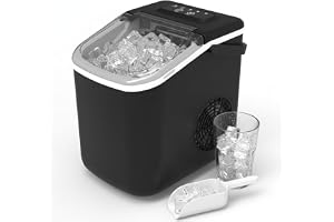 Ice CUBE MAKER bänkskiva ismaskin 9 isbitar på 6 minuter, ismaskiner för hem, två storlekar, 10 kg i 24 timmar, iskubsmaskin
