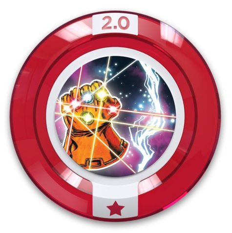 Preisvergleich Produktbild Disney Infinity 2.0 Bonus Münzen - Marvel - Unendlichkeit Gauntlet - Rar Rot Disk