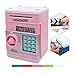 Produktbild Spardosen, Netspower Sicherheit Sparschwein Digital Elektronisch Sparschwein für Kinder, Mini-ATM-Münze Sparen Banken Gelddose, Geldmünze Spardosen , Spielzeug Geschenke Zum Geburtstag Geschenke für Kinder - Rosa