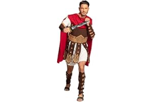 Boland 83806 - Costume adulte Gladiateur, hommes, Cesar, Romains, Arène, Combat, Colloseum, Carnaval, Halloween, Mardi gras, Fête à thème, Déguisement, Théâtre