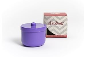 DR. BAUER'S Dr. Bauer Contenitore per bagno di pulizia della dose con inserto di risciacquo | protesi dentaria| La protesi può porpora (1 pezzo)