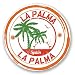 Produktbild 2 x 10cm/100mm La Palma Spanien Vinyl Selbstklebende Sticker Aufkleber Laptop Reisen Gepäckwagen Cool Zeichen Spaß #6101
