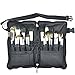 MSQ Professional 32pcs Animal Hair Makeup Brush Set Natural Wood Handle With PU Leather Case
