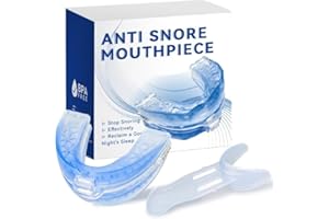 BAYON Dispositivo Antirronquidos Avanzado - Férula de Avance Mandibular para Dejar de Roncar y Mejorar la Respiración - Solución para un Sueño Profundo y Reparador (AZUL)