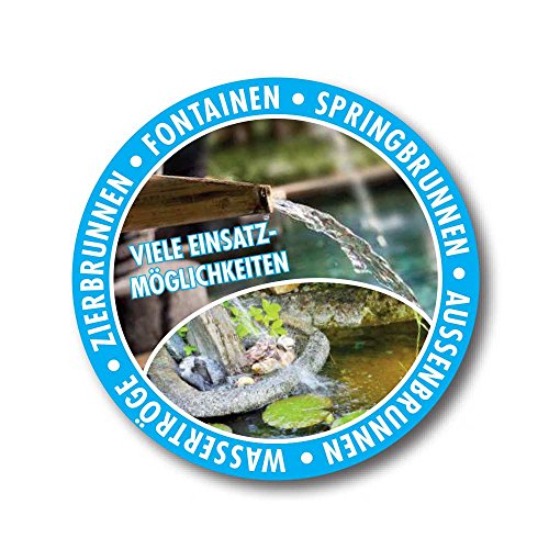 AQUALITY Springbrunnen-Klar 1.000 ml (Verhindert bei besatzlosen Wasseranlagen die Bildung von Kalk, Algen, Schleim und Bakterien – Eignet sich besonders als Brunnenreiniger in Zier-, Zimmer-, Garten & Springbrunnen (auch Marmor-Brunnen), Wassertrögen, Fontainen, Regentonnen sowie Nebler und Luftbefeuchter im Innen- und Außenbereich) - 2