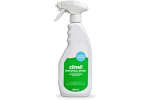 Clinell Universal Cleaning and Disinfectant Spray for Surfaces - 500 ml - White Universal Spray, Kills 99.9% of Germs, Quick Action, Surface Cleaning, NO Bleach