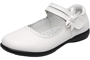 rismart Niñas Inteligente Bucle De Gancho Vestido De Escuela Charol Zapatos De Vestir