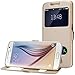 Produktbild Bingsale Flip Cover Case Samsung Galaxy S6 Hülle Schutzhülle Champagne Gold (Samsung Galaxy S6)