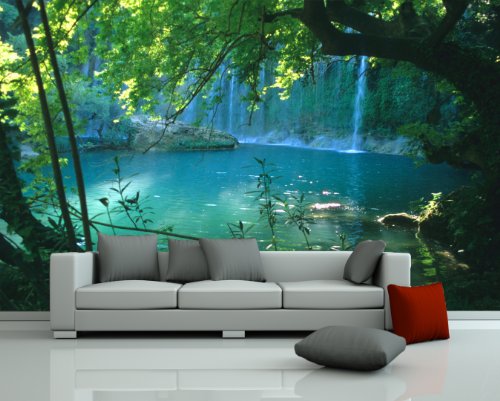 Bilderdepot24 selbstklebende Fototapete "Wasserfall" 230x150 cm - direkt vom Hersteller