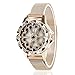 Produktbild Damenuhr, Mode Edelstahl Magnetic Mesh Band mit hohlem Zifferblatt, dreidimensionales Blumenmuster, wasserdicht size Heart-shaped (gold)