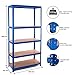 Produktbild Steckregal Schwerlastregal in blau 180 x 90 x 40 cm 5 Böden mit je 175 kg Tragkraft