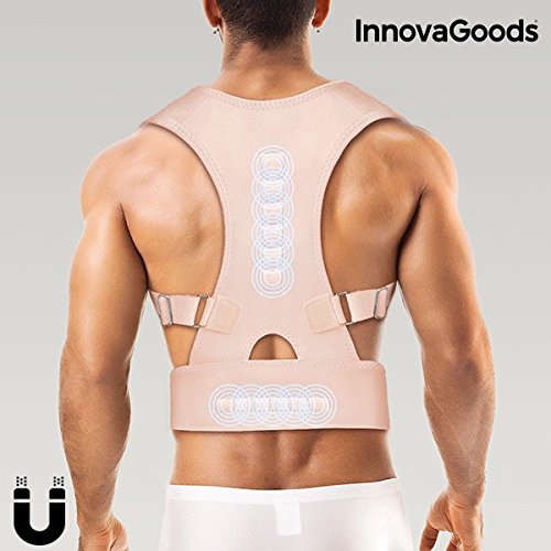 InnovaGoods IG116615 - Corrector de espalda magnético, L