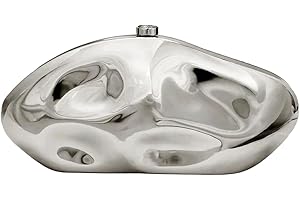 PSBIY Women Acrylic Evening Clutch Purse Unique Metallic Lattice Pattern Handbag Glitter Crossbody Bag for Banquet Prom