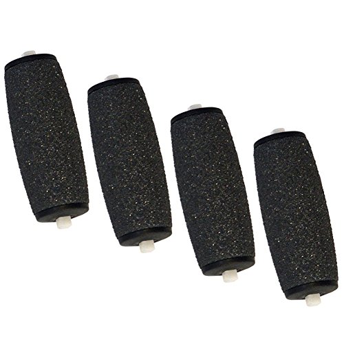 Dreamtop 4 Pieces Extra Rough Replacements Roller Head Refills for Velvet Smooth Pedi Electric