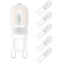 2W Lampadina G9 LED 4000K Bianco Naturale – 250LM, Sostitutiva Alogena 25W, Non Dimmerabile, 5 Pezzi