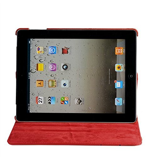 inShang ipad 2 H¨¹lle ipad 3 Cover f¨¹r Apple iPad 2/3/4, Edles PU Leder Tasche H¨¹lle Skins Etui Schutzh¨¹lle St?nder Smart Case f¨¹r Tablet iPad, Super Automatische Einschlaf-/Aufwach funktion, 360 Grad rotierende Schutzh¨¹lle mit Standfunktion + inShang Logo hochwertigen Stylus Eingabestift Stift - 2
