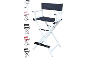 Polironeshop Deva - Silla de aluminio plegable para maquillaje
