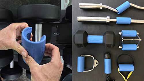 Fat Gripz Ultimate Hantelgriffe, Ø 5,7cm , blau, 854078001014 - 6