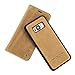 Price comparison product image Samsung Galaxy S8 Plus Leather Case incl. [Tempered Glass H9+], QIOTTI Folio Leather Wallet Case with [2-in-1 Solution] [RFID Protection] [360 Degrees Kickstand] [Card Slots] [Magnetic Hidden Closure] Flip Book Cover Case for Samsung Galaxy S8+, RAW BROWN