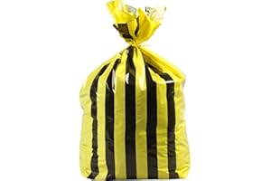 GV HEALTH 20L Small Tiger Stripe Polythene Offensive Waste Bags (50 Bags)