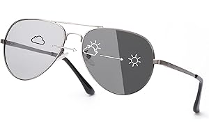 SODQW gafas de sol fotocromaticas polarizadas hombre UVA/UVB Protección