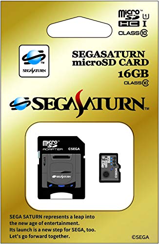 Preisvergleich Produktbild Micro SDHC card ''Sega Saturn'' 16gb (SD adapter included) [Japan Import]