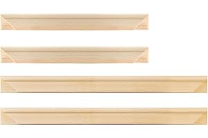 YCDC Solid Canvas Stretcher Frames, Premium Pine Wood Strips Bar Set, for Oil Paintings Poster Prints, DIY Arts Accessory Materials Supply, 10"x22"/25x55cm