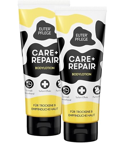 EUTERPFLEGE Pflegecreme-Set, für trockene Haut, 2x 200 ml, parfümfrei