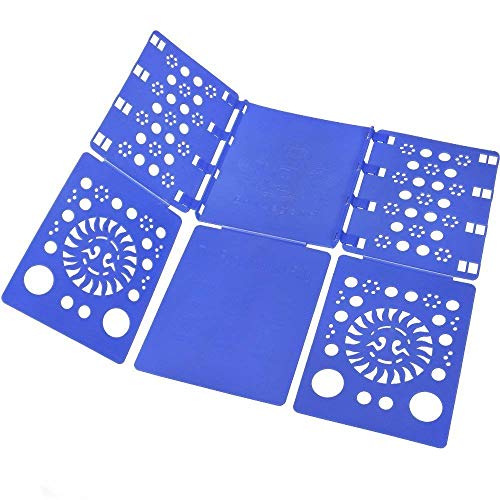 BoxLegend doblador de camisetas camisas ropa adulto infantil-tabla para doblar ropa 57*70cm Azúl plegar camisetas camisas ropa