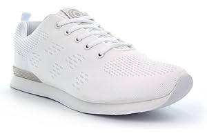 GENERIC Womens/Mens Lawn Bowling Trainers Womens Bowling Shoes Mens Bowling Shoes Ladies Bowling Shoes Lawn Bowl Shoes Lawn Bowl Trainers Sizes 3-12 Black/White