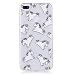 Produktbild HopMore Huawei Honor 9 Lite Hülle Silikon Transparent Motiv Muster Kreativ Lustig Schutzhülle Durchsichtig Handyhülle Ultra Dünn Stoßfest Gummi Case Cover Slim Bumper für Honor 9 Lite - Einhorn