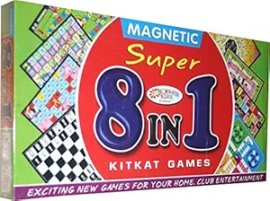 99Shoppy 8-in-1 Magnetic Board Game (Multicolour)