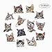 Produktbild DoBestLJZ 13 Stück Katze zum aufbügeln Patch Sticker Applikationen zum Nähen oder Aufbügeln, Niedlich DIY Kleidung Patches Aufkleber für T-Shirt Jeans Kleidung Taschen