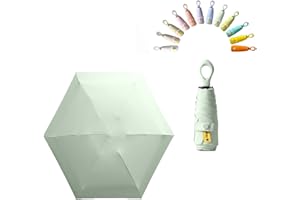 erised's bifrost Mini Faltender Regenschirm Freien UV Schutz,kreativer Ringgriff,Sonnenschutz Klein für Koffer Taschenschirm,Beschichtung Gegen Feuchtigkeitsschäden für Damen und Kinder Reise