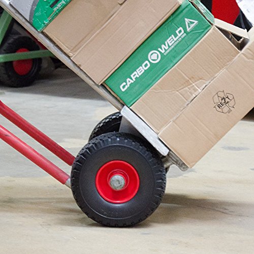 Pannensicheres Sackkarrenrad mit Kugellager PU Cross 260, 260x85x20 mm, Vollgummi, Ersatzrad Sackkarre, Stück:1 Rad - 5