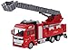 Produktbild HorBous Simulation 1:32 Feuerwehrauto Modell Auto Spielzeug Flugleiter Feuerwehrauto Löschwasser Tanker Lift-up Feuerwehrauto LKW (Luftleiter-Feuerwehrauto)
