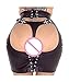 Produktbild Moon Angle Neu Kommen Minirock Porno Erwachsene Geschlechtsprodukte Schwarz Leder Panty Latex Kleid Fetisch PVC Erotische Dessous Sexy Kostüme Frauen (Schwarz, M)