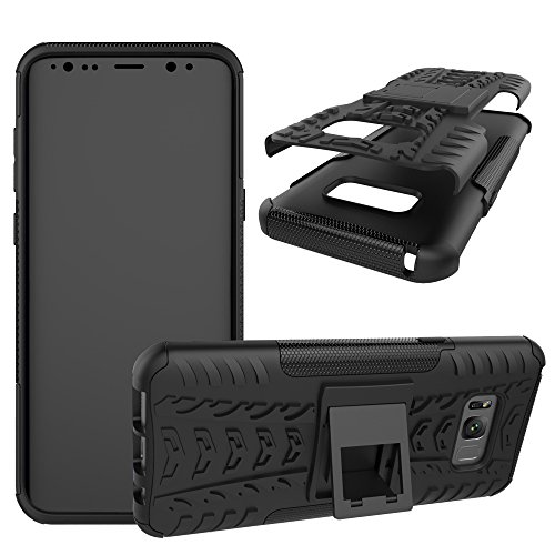 samsung s8 Funda Mama Mouth Heavy Duty silicona h  brida con soporte C  scara de Cubierta Protectora de Doble Capa Funda Caso para samsung s8 Smartphone Negro
