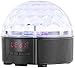 Produktbild auvisio Discokugel mit Musik: Mobile Discokugel mit Lautsprecher, Bluetooth, MP3-Player, 20 Watt (Musikbox mit Discokugel)