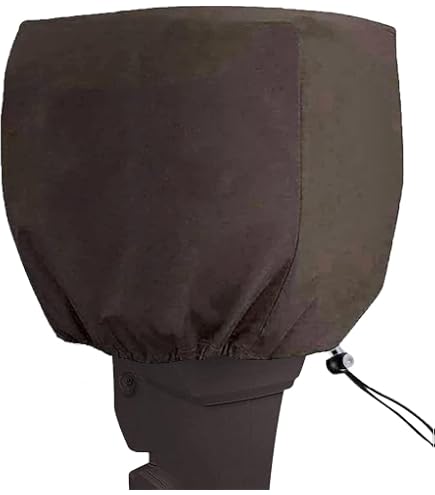 Housse Moteur Hors-Bord Bateau 600D Oxford - Imperméable, Coupe-Vent - Bandes Réfléchissantes - Jusqu'à 100HP