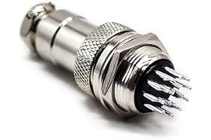 Elecbee Connecteur Circulaire imperméable à l'eau 15 Pin Male Socket et Female Plug GX20 Bulkhead